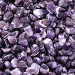 Améthyste chevron ou rubanée A+ (pierre roulée)