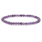 Bracelet améthyste Brésil A (boules 3-4mm)