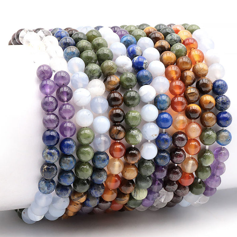 Bracelet 7 chakras modèle 4 A (boules 5-6mm)