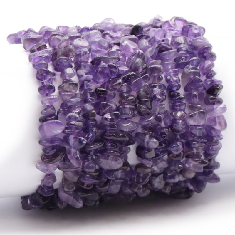 Bracelet améthyste Brésil AA (perles baroques)