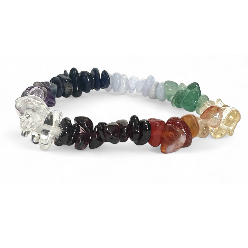 Bracelet 7 chakras A (perles baroques) - Modèle 3