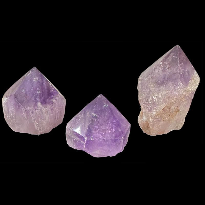 Pointe d'améthyste semi polie Brésil 