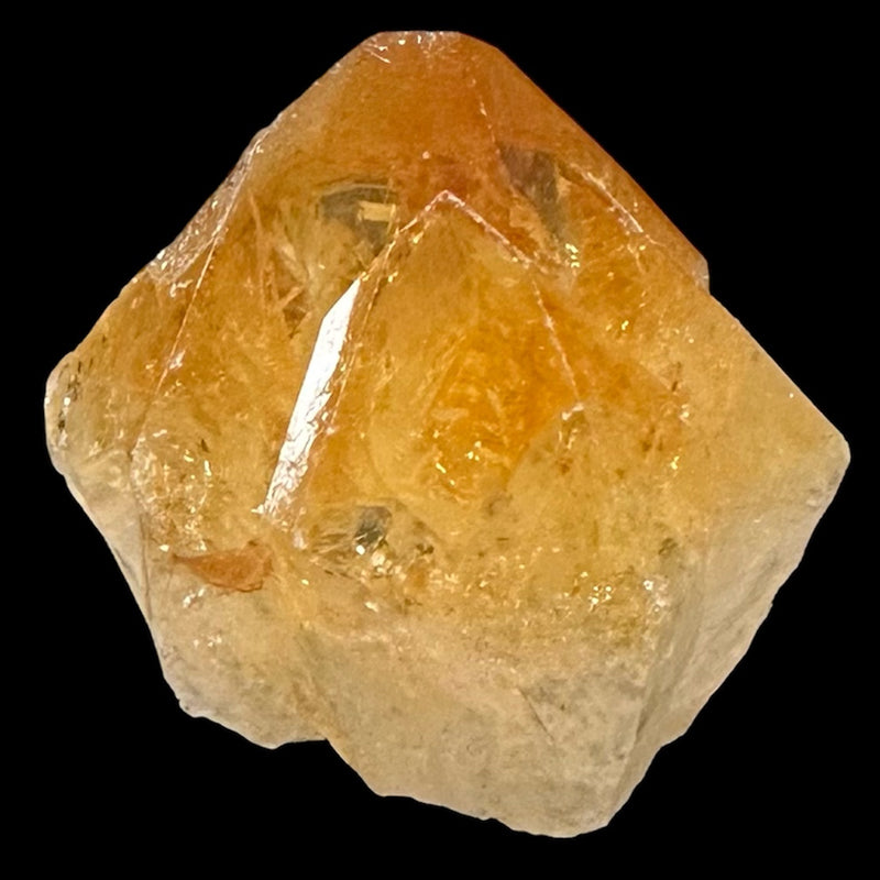 Pointe citrine chauffé (améthyste chauffée) Brésil semi polie A